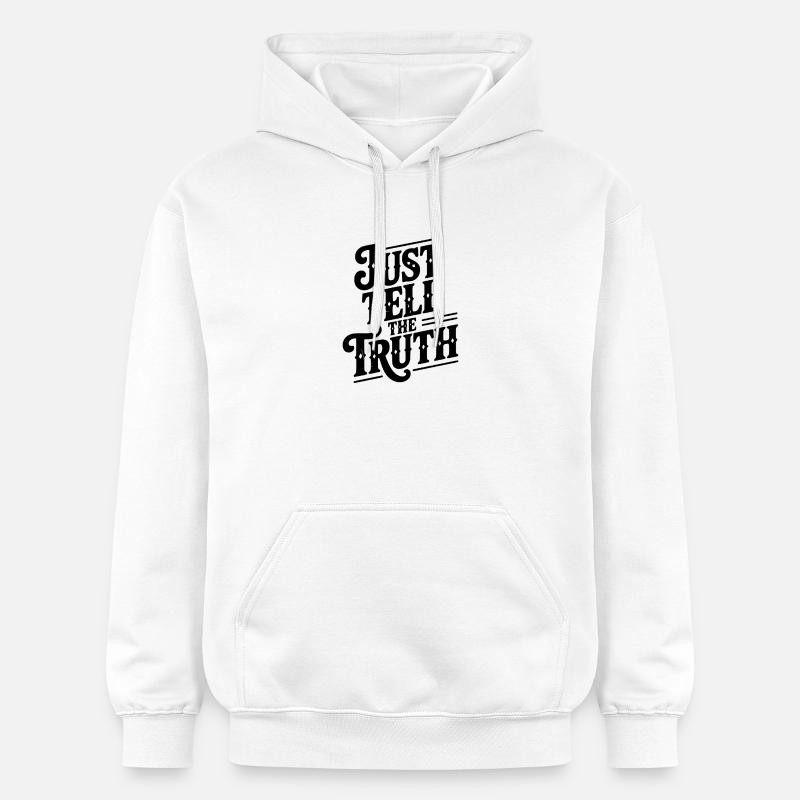 Dites simplement la vérité - Sweat à capuche Softstyle® Gildan Unisexe - blanc