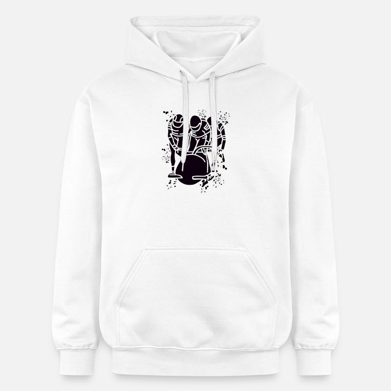Bobsleigh Bobsleigh Bobsleigh à quatre - Sweat à capuche Softstyle® Gildan Unisexe - blanc