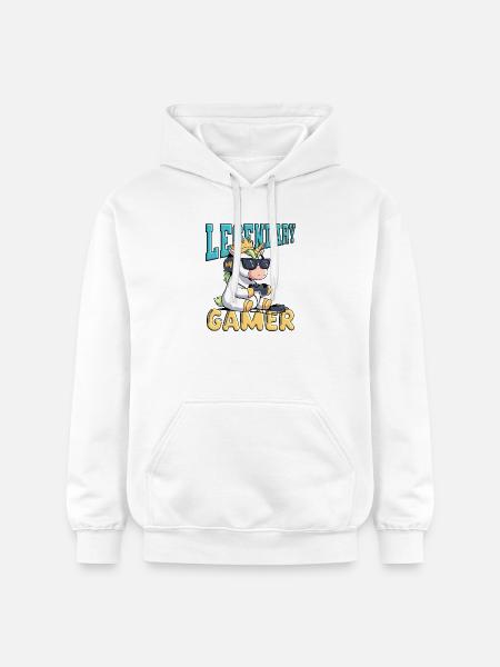 Legendary Gamer - Gaming - Gildan Unisex Softstyle® Midweight Hoodie - white