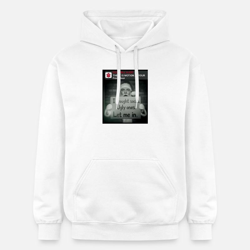 Noël amusant avec le Père Noël - Sweat à capuche Softstyle® Gildan Unisexe - blanc