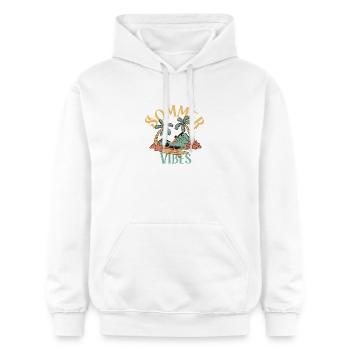 Summer Vibes - Gildan Unisex Softstyle® Midweight Hoodie - white - Front - Liana (172cm) & Jaron (178cm)