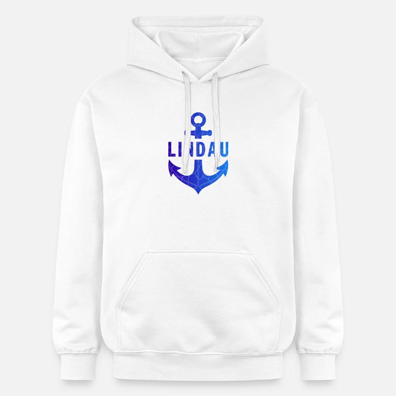 Point d’ancrage Lindau Lac de Constance - Sweat à capuche Softstyle® Gildan Unisexe - blanc