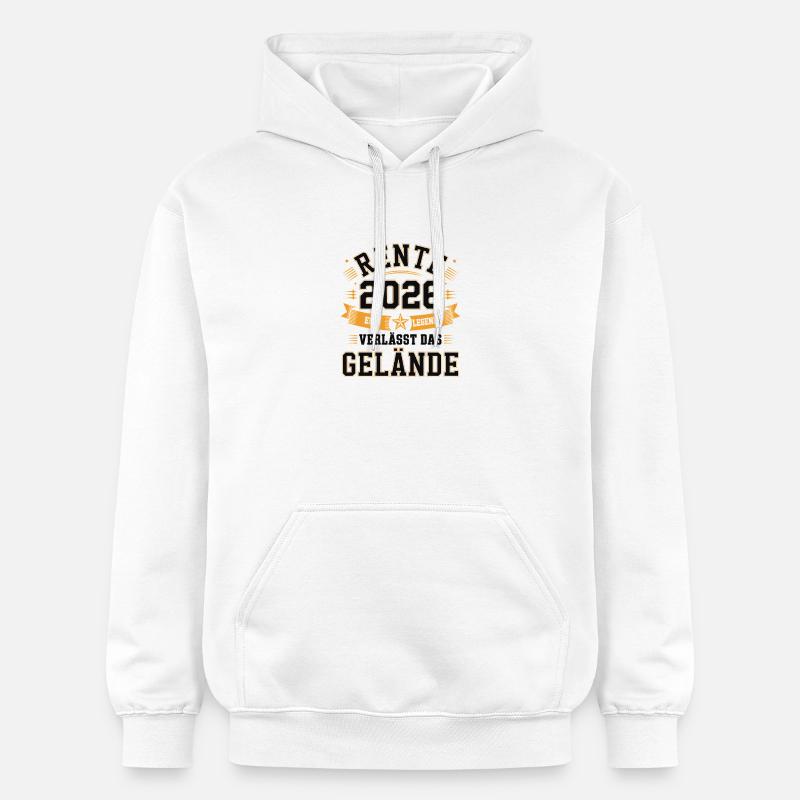 Rente 2026 : une légende - Sweat à capuche Softstyle® Gildan Unisexe - blanc