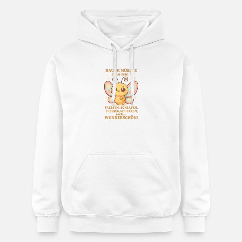 Diction de chenille – Zack Beautiful - Sweat à capuche Softstyle® Gildan Unisexe - blanc