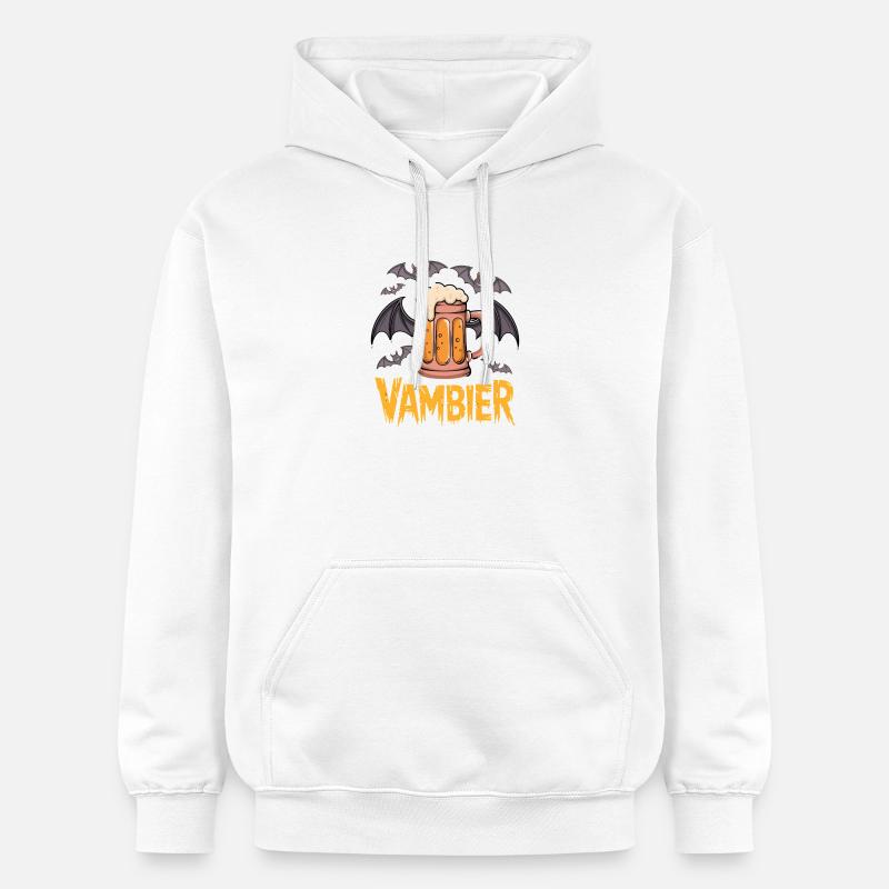 Motifs de batten de bière vampire - Sweat à capuche Softstyle® Gildan Unisexe - blanc