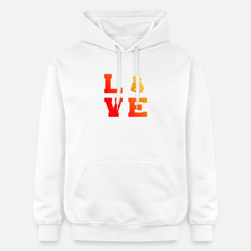 Conception compacte du motocross - Sweat à capuche Softstyle® Gildan Unisexe - blanc