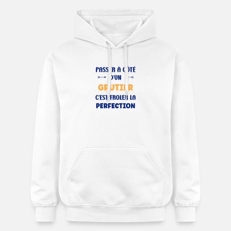 Passer à côté d’un grutier - Sweat à capuche Softstyle® Gildan Unisexe - blanc