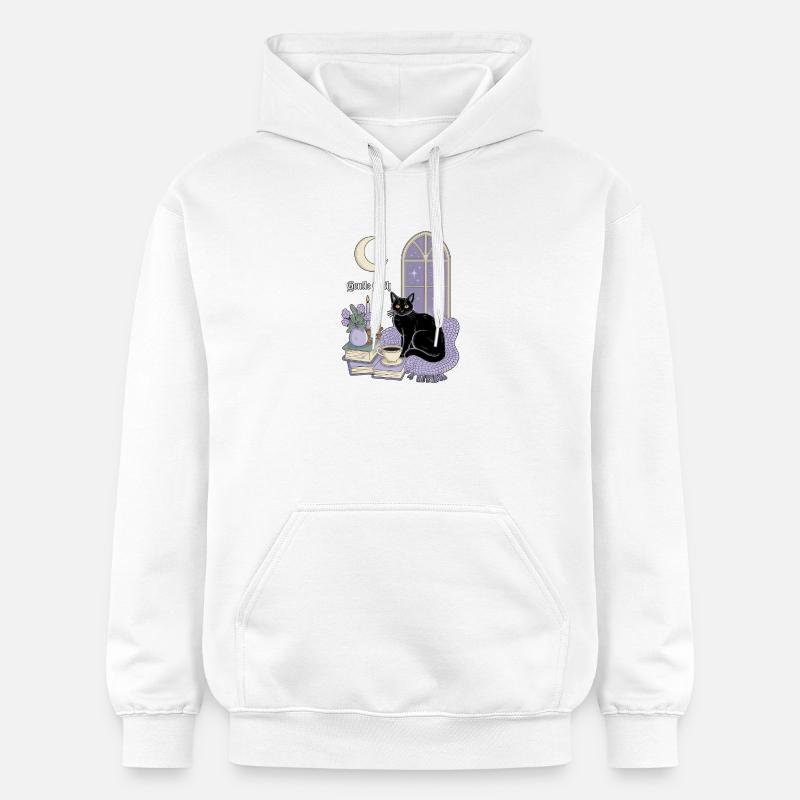 Chat gothique doux, douillet gothique - Sweat à capuche Softstyle® Gildan Unisexe - blanc