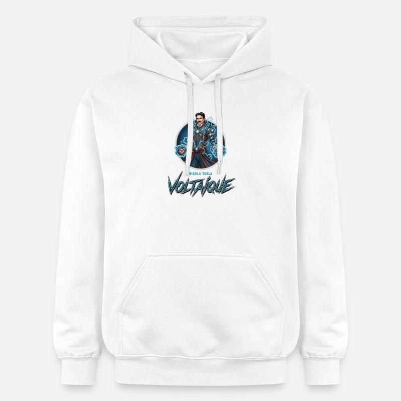 Voltaïque Électrique - Sweat à capuche Softstyle® Gildan Unisexe - blanc