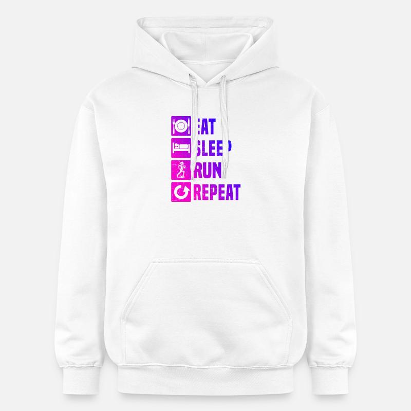 Motif classique de course - Sweat à capuche Softstyle® Gildan Unisexe - blanc