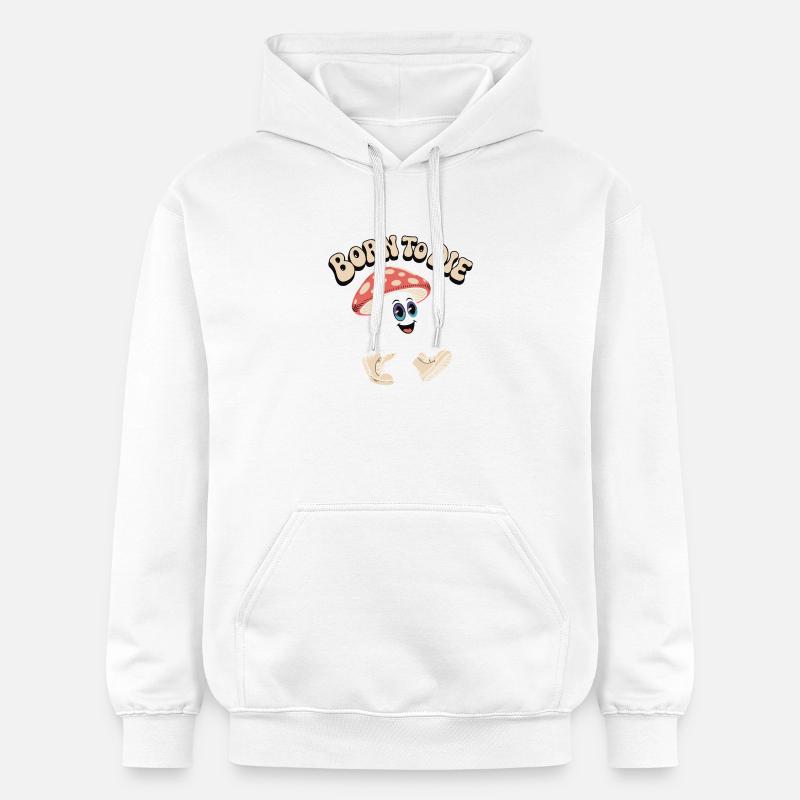Né pour mourir : Champignon Mème - Sweat à capuche Softstyle® Gildan Unisexe - blanc