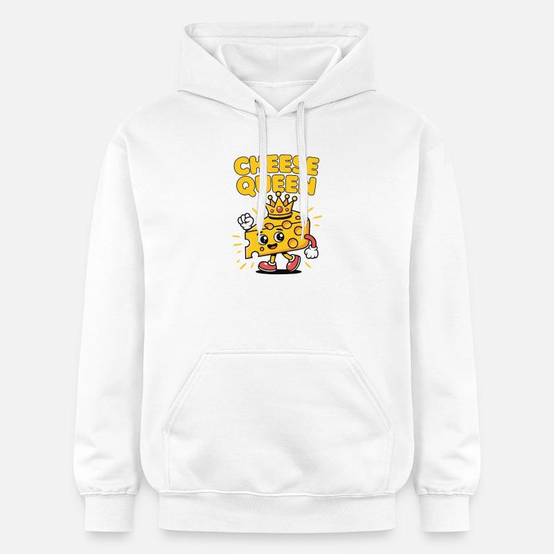 Cheese Queen – Fromage à couronne - Sweat à capuche Softstyle® Gildan Unisexe - blanc