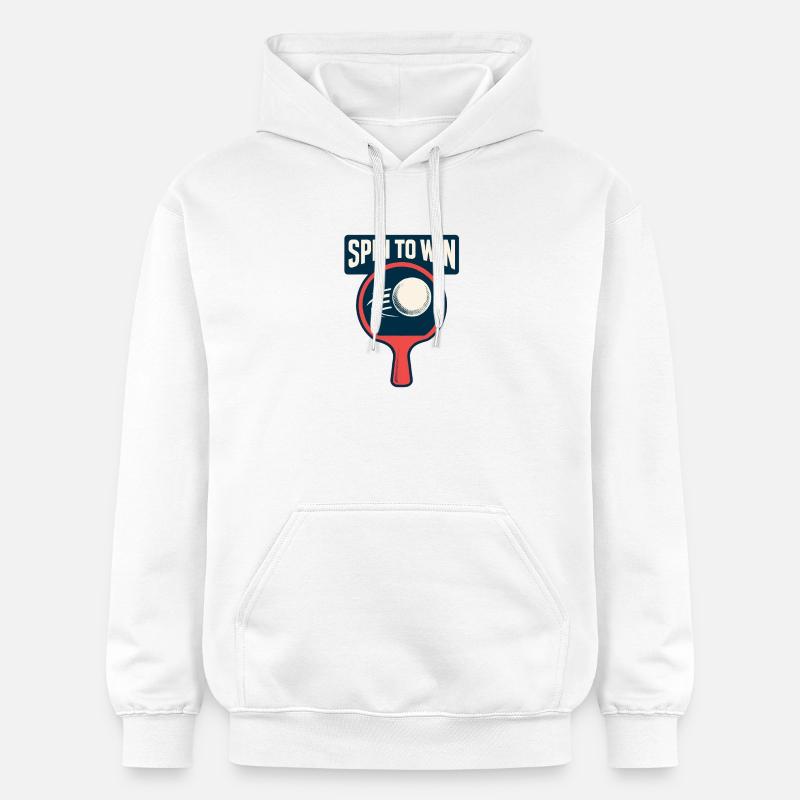 Spin to Win - Ping Pong - Sweat à capuche Softstyle® Gildan Unisexe - blanc