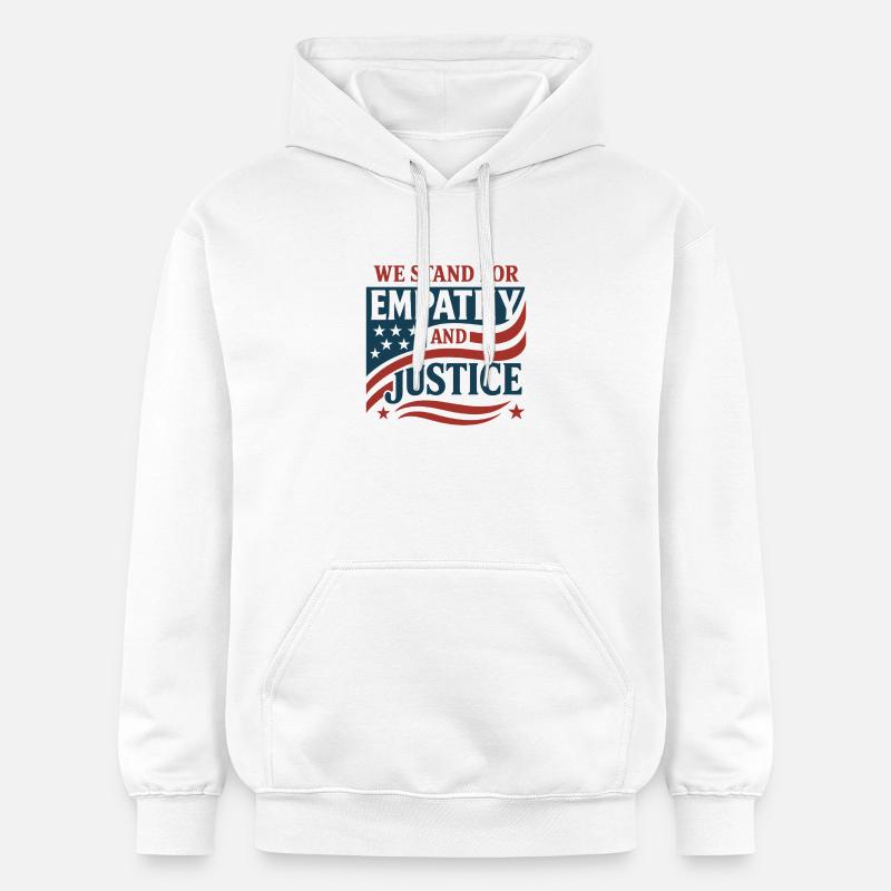Forensic Nurse Practitioner Empathy & Justice - Gildan Unisex Softstyle® Midweight Hoodie - Weiß