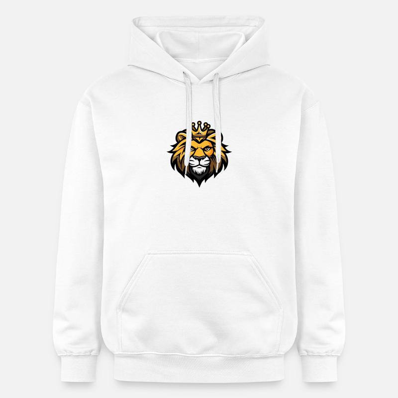 Couronne de tête de lion - Sweat à capuche Softstyle® Gildan Unisexe - blanc