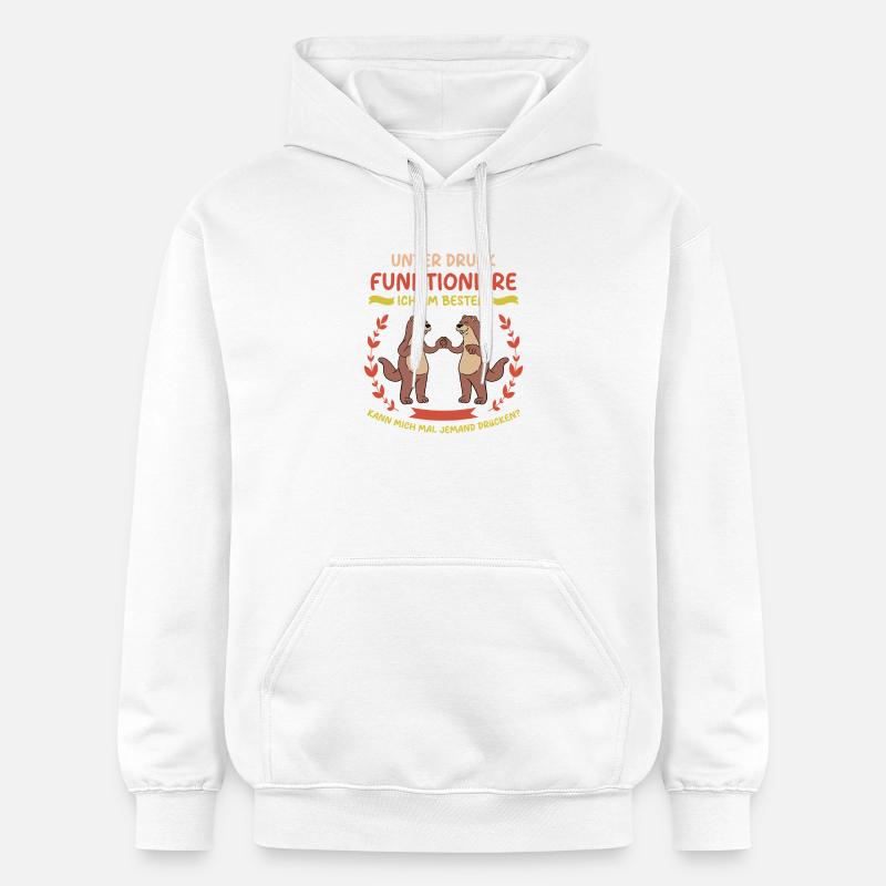 Style de loutre mignonne - Sweat à capuche Softstyle® Gildan Unisexe - blanc