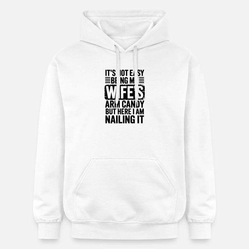 Ehefrau Sprüche Ehefrauen Lustige Ehefrau Geschenk - Gildan Unisex Softstyle® Midweight Hoodie - Weiß
