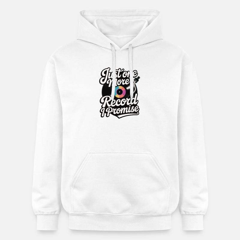 Nur noch eine Platte, versprochen - Gildan Unisex Softstyle® Midweight Hoodie - Weiß