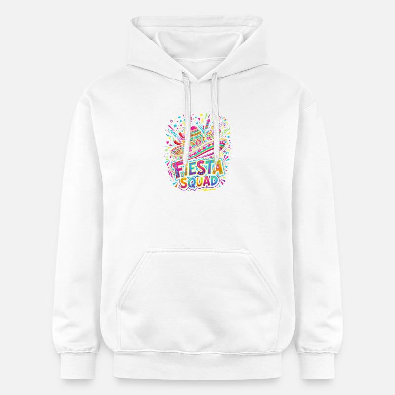 Explosion de sombreros de l’équipe Fiesta - Sweat à capuche Softstyle® Gildan Unisexe - blanc