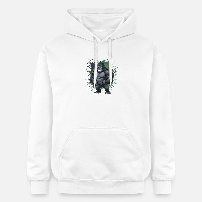 Kraftgorilla Style Spritzer - Sweat à capuche Softstyle® Gildan Unisexe - blanc