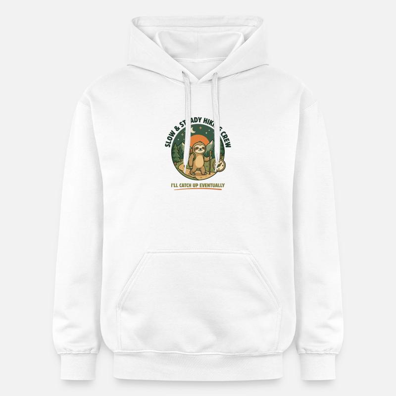 Équipe de randonnée lente et régulière - Sweat à capuche Softstyle® Gildan Unisexe - blanc