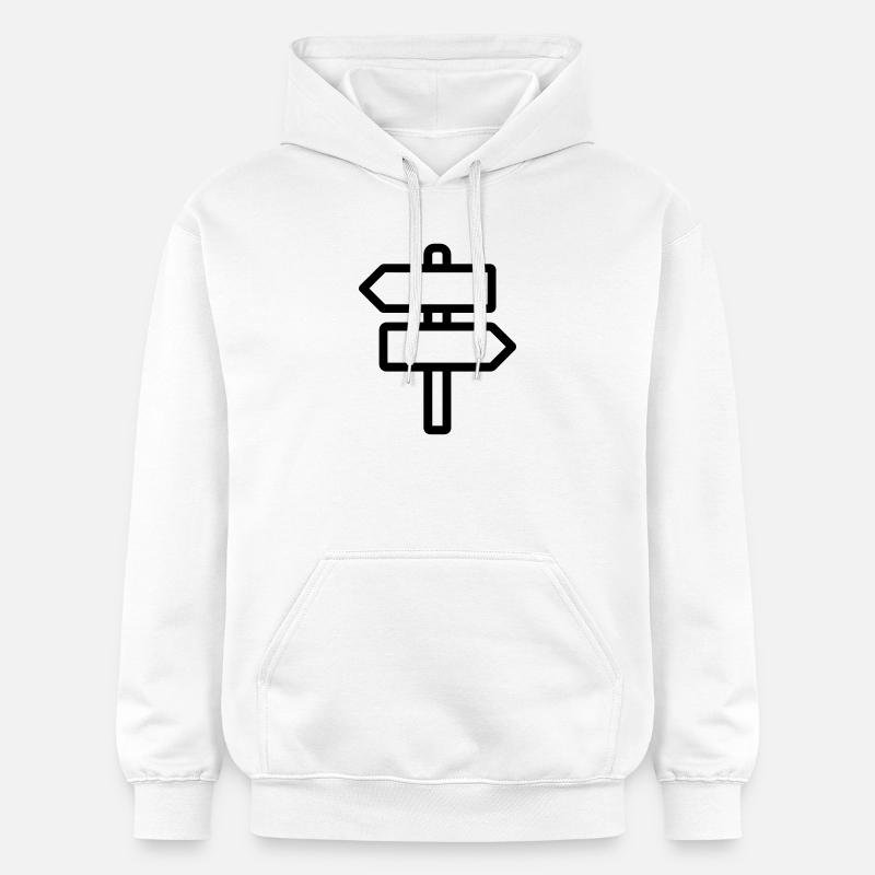 panneau directionnel - Sweat à capuche Softstyle® Gildan Unisexe - blanc