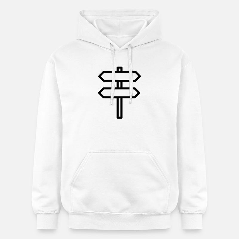 panneau directionnel - Sweat à capuche Softstyle® Gildan Unisexe - blanc