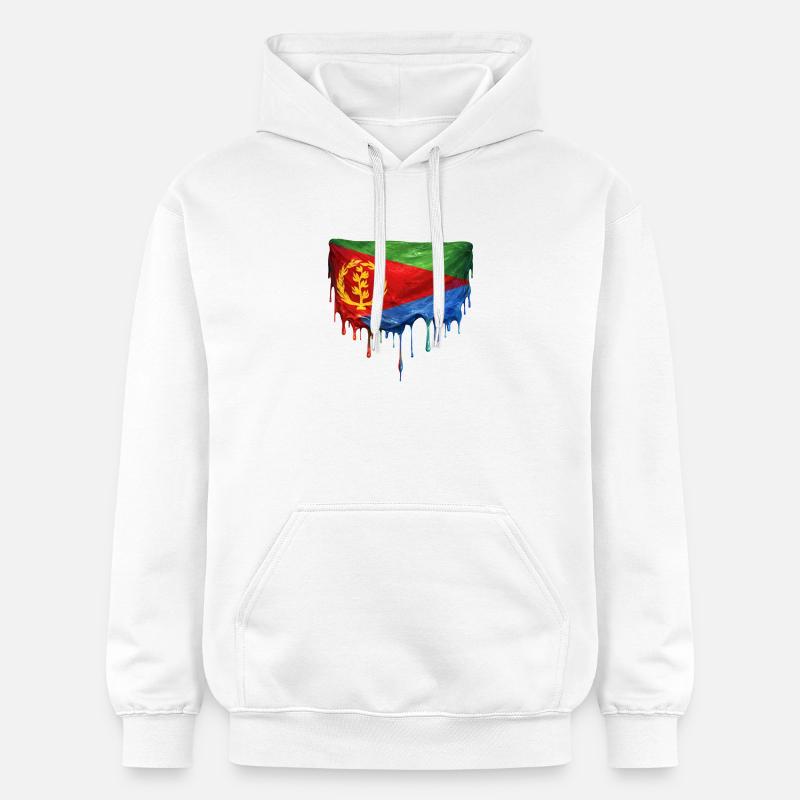 Conception du dépôt du drapeau érythréen - Sweat à capuche Softstyle® Gildan Unisexe - blanc