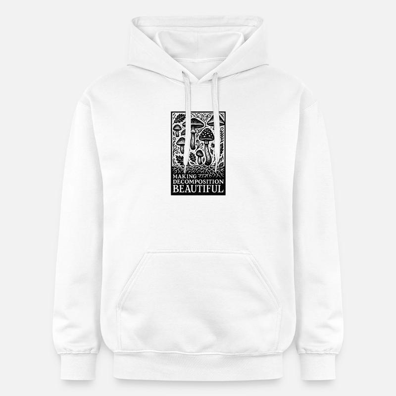 Belle décomposition | Décomposition des champignons - Sweat à capuche Softstyle® Gildan Unisexe - blanc