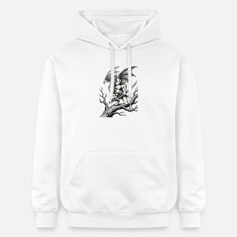 Épée de Gargouille - Sweat à capuche Softstyle® Gildan Unisexe - blanc