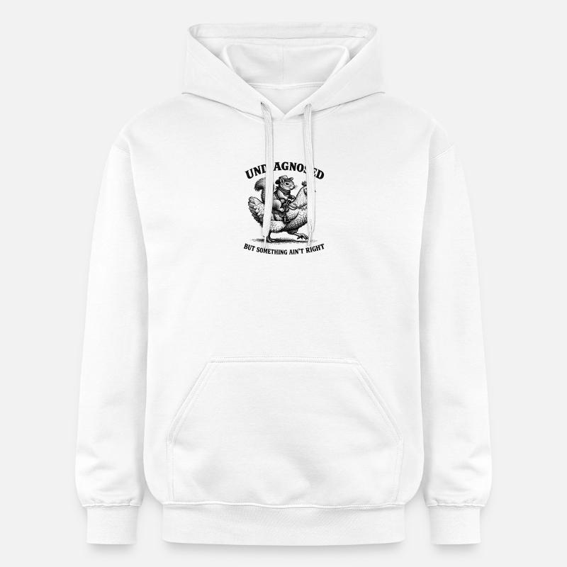 Not diagnosed, but something is wrong - Gildan Unisex Softstyle® Midweight Hoodie - white