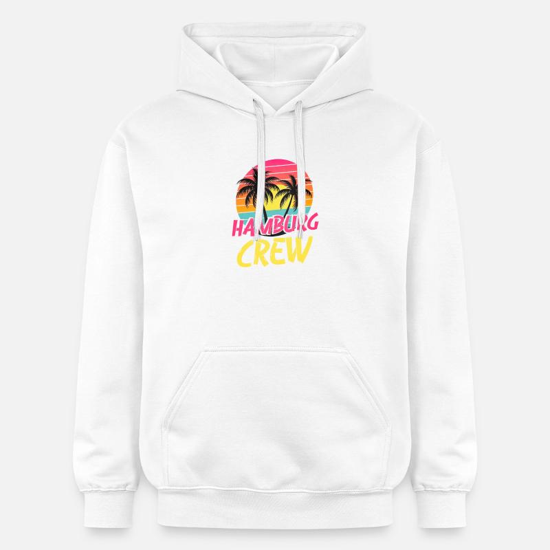 Équipage de Hambourg - Sweat à capuche Softstyle® Gildan Unisexe - blanc