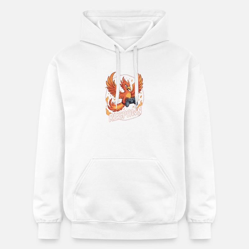 Réapparition de la manette Phoenix - Sweat à capuche Softstyle® Gildan Unisexe - blanc