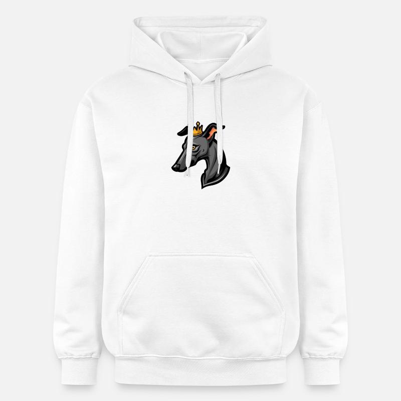 Couronne de chien lévrier - Sweat à capuche Softstyle® Gildan Unisexe - blanc
