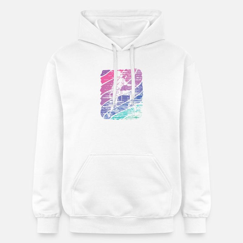 Bloc de bloc de Boulderer - Sweat à capuche Softstyle® Gildan Unisexe - blanc