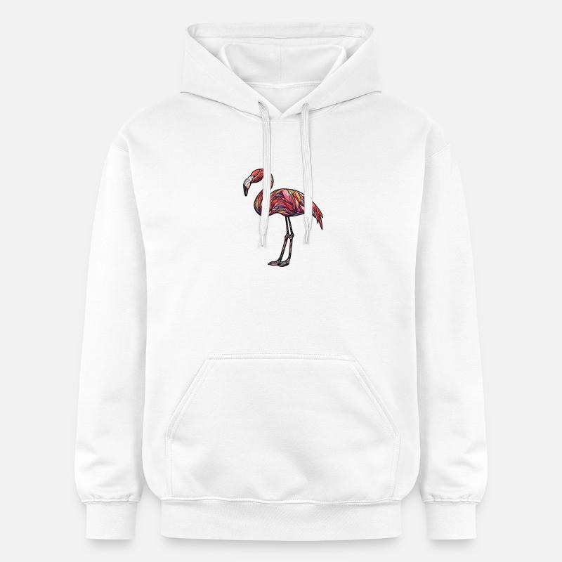 Flamant - Sweat à capuche Softstyle® Gildan Unisexe - blanc