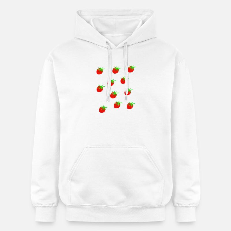 Erdbeeren Erdbeere Erdbeeren Garten - Gildan Unisex Softstyle® Midweight Hoodie - Weiß