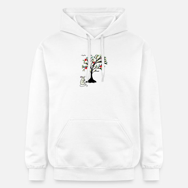 Enfant pommier de la souris mignonne - Sweat à capuche Softstyle® Gildan Unisexe - blanc