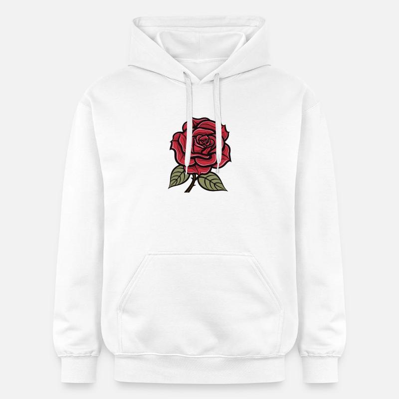 L’amour de la rose - Sweat à capuche Softstyle® Gildan Unisexe - blanc