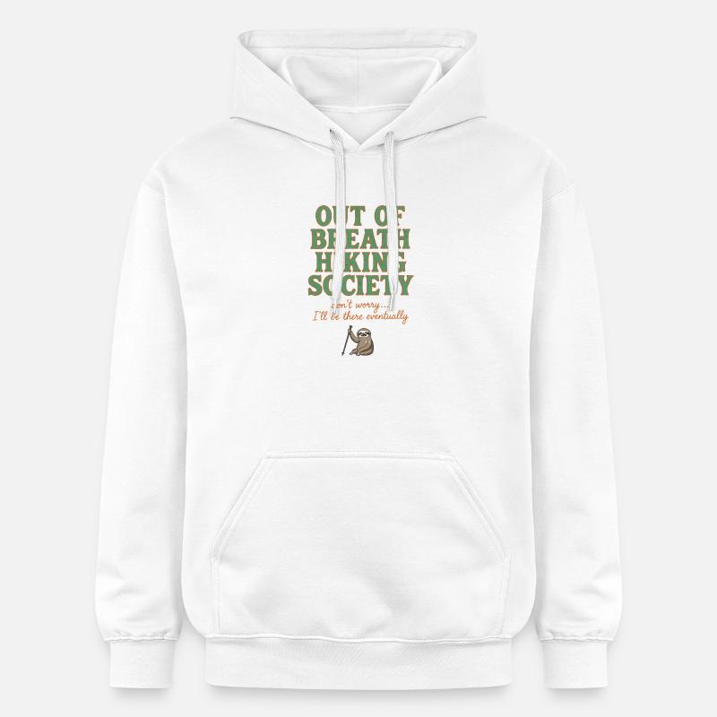 Société de randonnée essoufflée - Sweat à capuche Softstyle® Gildan Unisexe - blanc