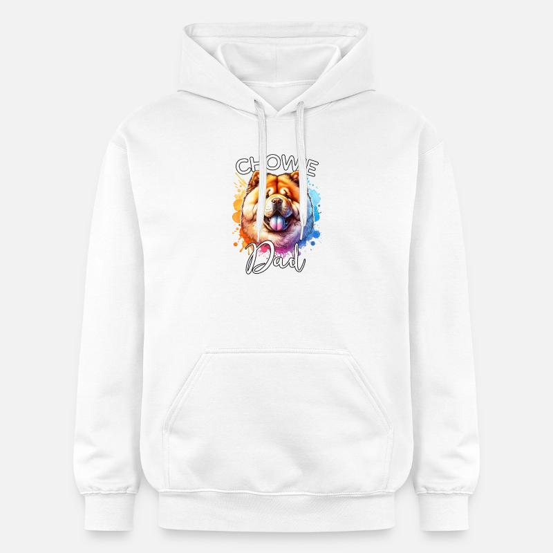 Papa Chowchow - Sweat à capuche Softstyle® Gildan Unisexe - blanc