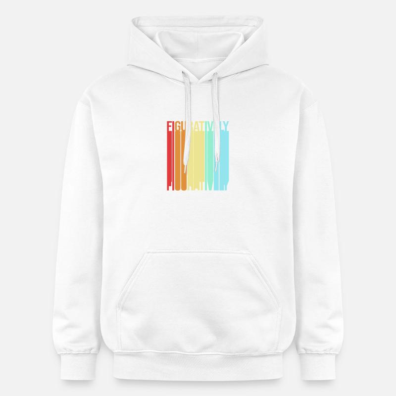 grammaire - Sweat à capuche Softstyle® Gildan Unisexe - blanc