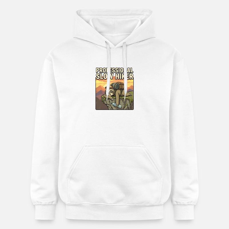 Randonneur lent professionnel - Sweat à capuche Softstyle® Gildan Unisexe - blanc