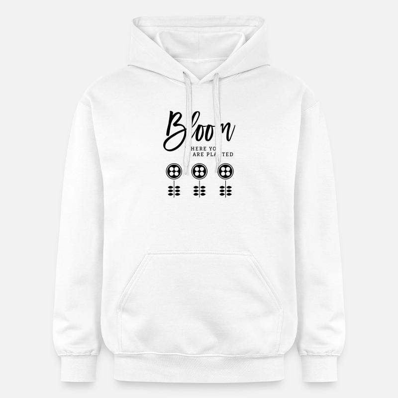 Fleurir - Sweat à capuche Softstyle® Gildan Unisexe - blanc