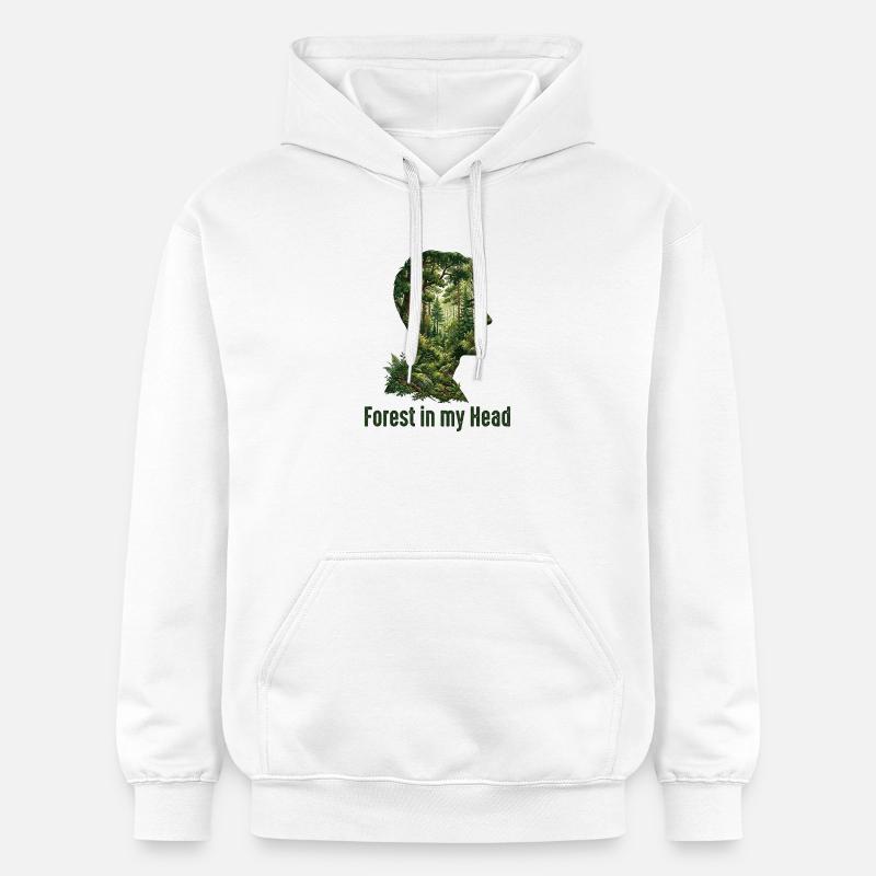 Amoureux de la forêt - Sweat à capuche Softstyle® Gildan Unisexe - blanc