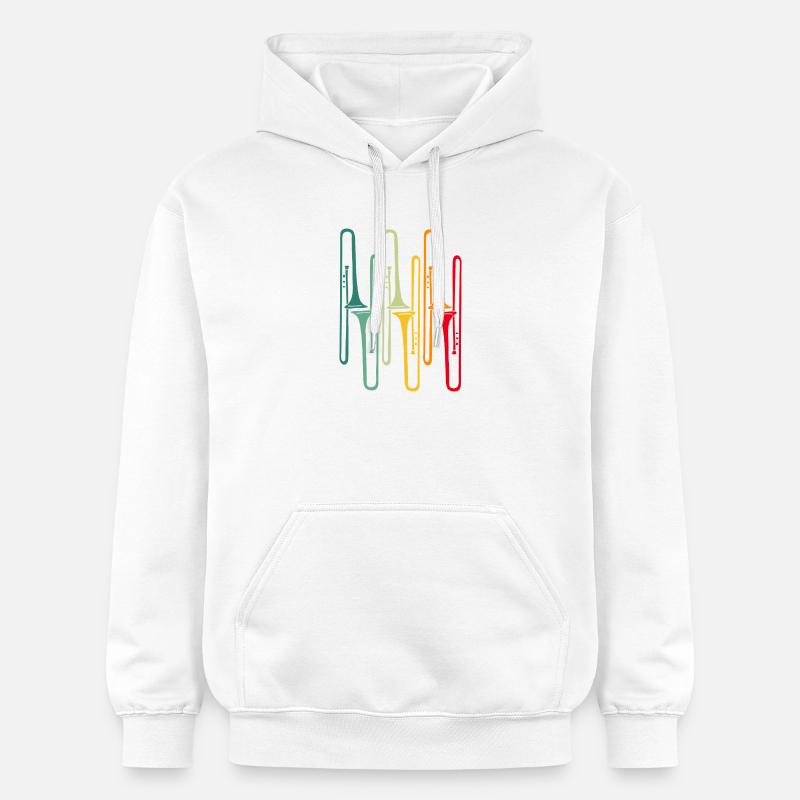 Parade des cuivres vifs - Sweat à capuche Softstyle® Gildan Unisexe - blanc