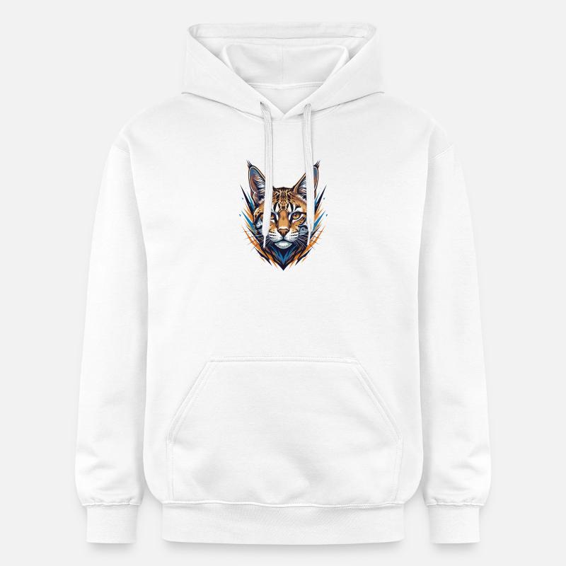 Wildcat dans le style néon - Sweat à capuche Softstyle® Gildan Unisexe - blanc