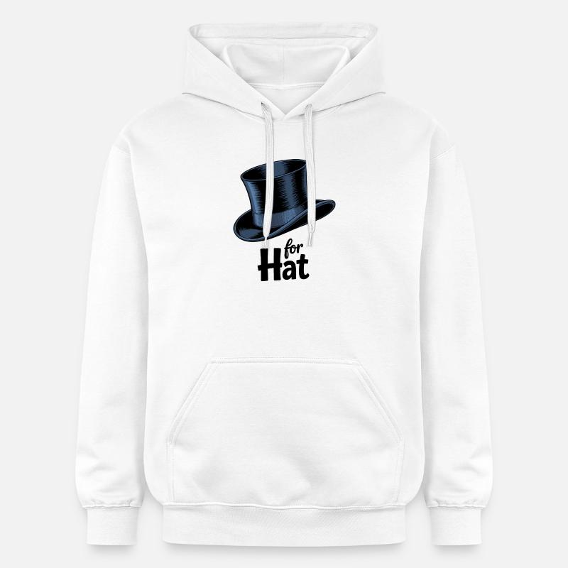 Graphisme magique haut-de-forme - Sweat à capuche Softstyle® Gildan Unisexe - blanc