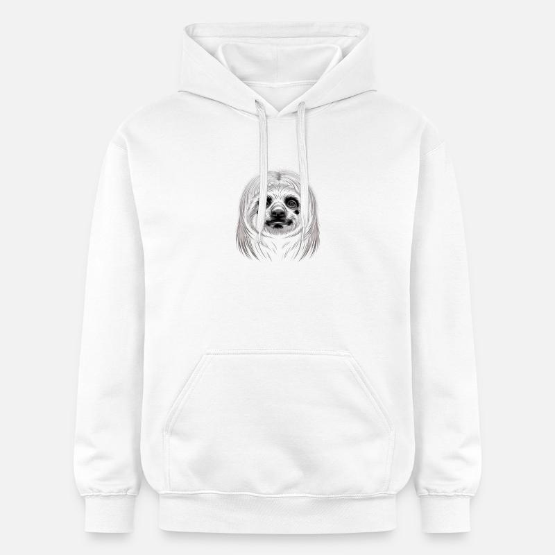 Paresse - Sweat à capuche Softstyle® Gildan Unisexe - blanc