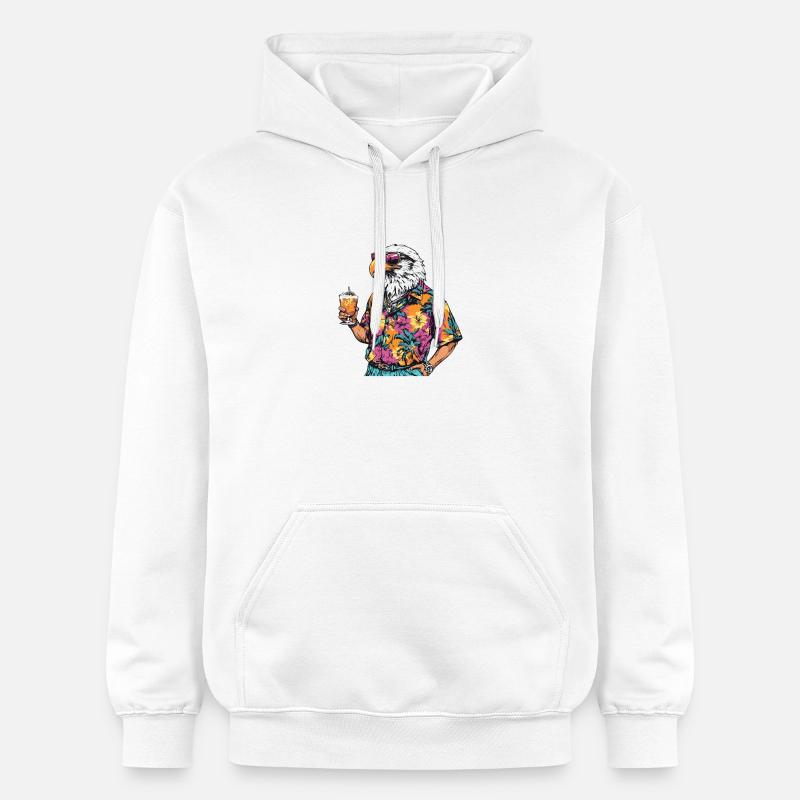 Eagle Comic Summer - Gildan Unisex Softstyle® Midweight Hoodie - white